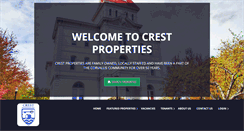 Desktop Screenshot of crest-properties.com